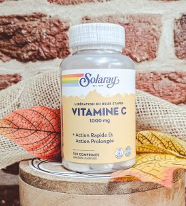 Vitamine C Solaray : énergie, immunité et protection au quotidien.