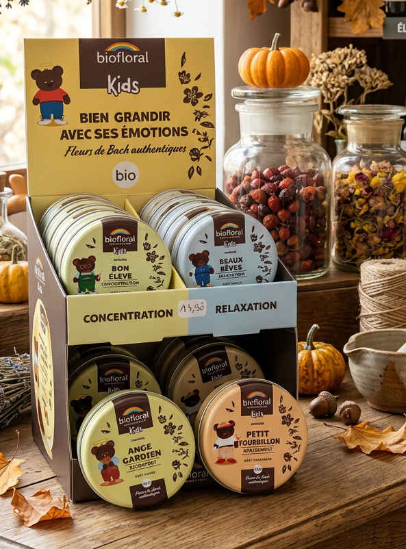 Biofloral Kids Bon Élève – Gommes aux Fleurs de Bach Bio