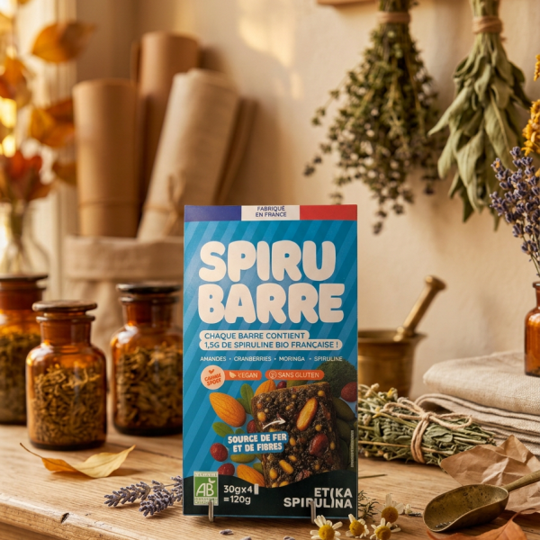 Spirubarre – Boîte de 4 barres à la spiruline