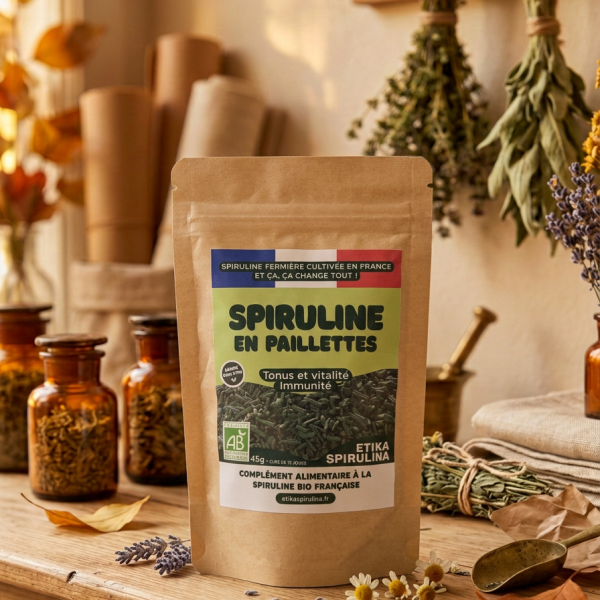 Spiruline en paillettes Bio – 45 g